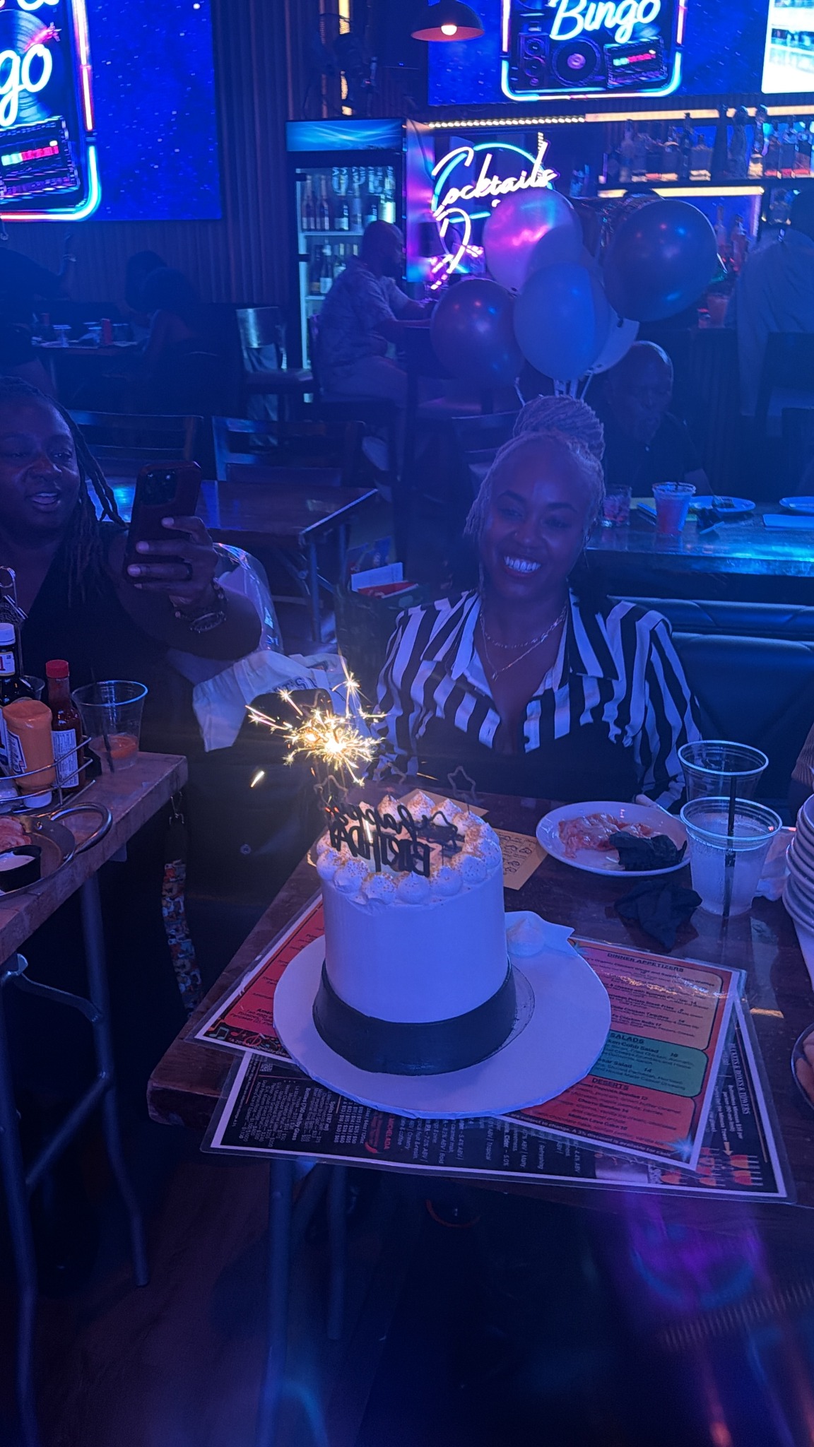 A birthday celebration at Rhythm and Bingo